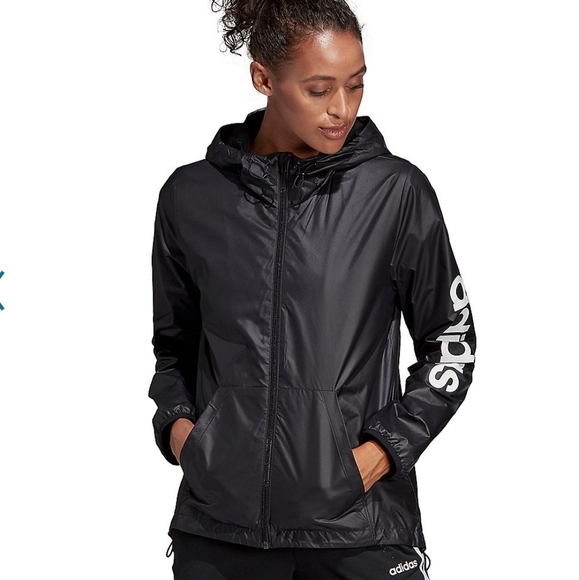adidas Jackets & Blazers - Adidas Essential Linear Hoodie Windbreaker